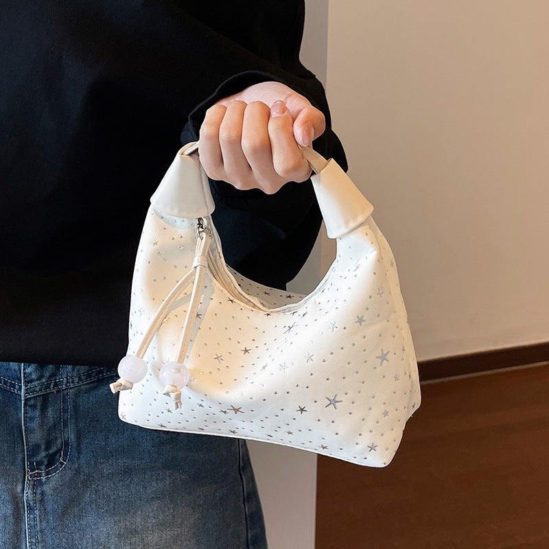 Star Bucket Bag Simple Crossbody Commuter Handbag