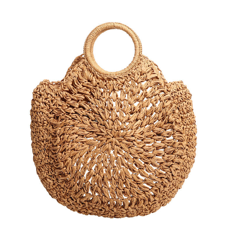 Women Forest Straw Shoulder Beach 2026 New Travel Chain Crossbody Bag