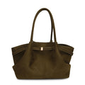 Soft Suede Tote with Chic Sculpted Silhouette