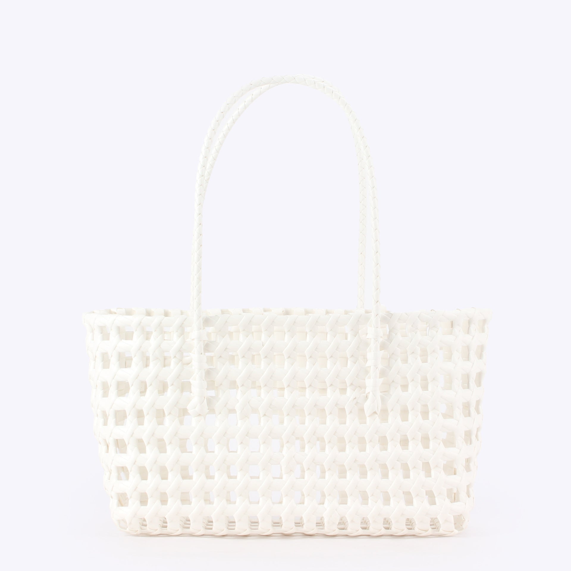 Women Hollow Woven Basket Bag, Casual Beach Vacation Shoulder Bag