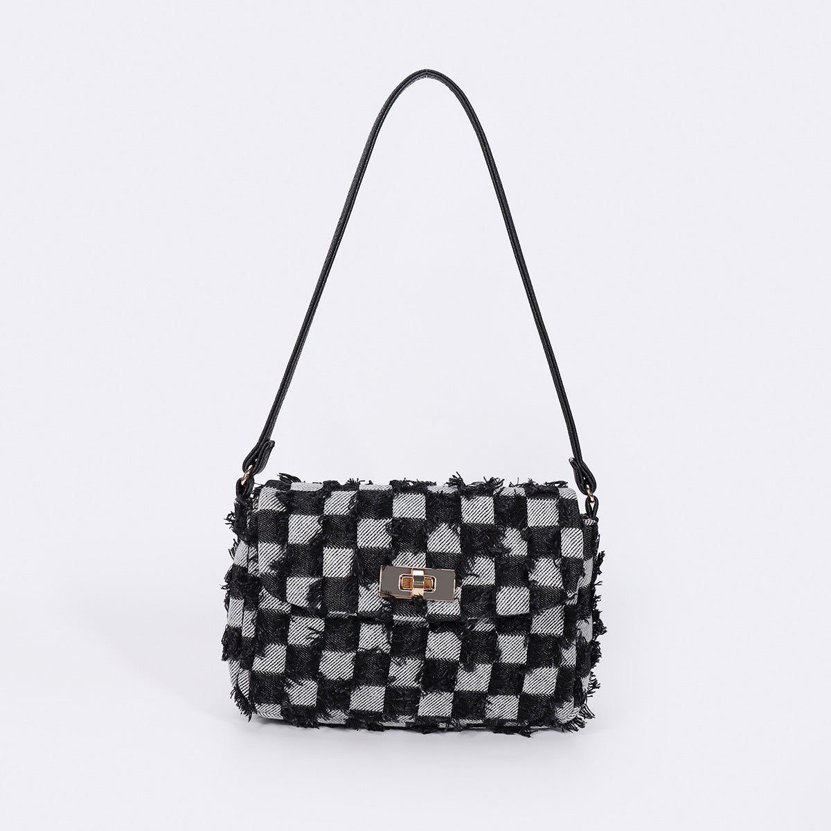 Women Tie-Dye Denim Bucket Bag, Niche Versatile Crossbody Bag