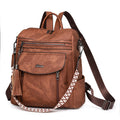 Women Spring Trendy PU Multifunctional Backpack