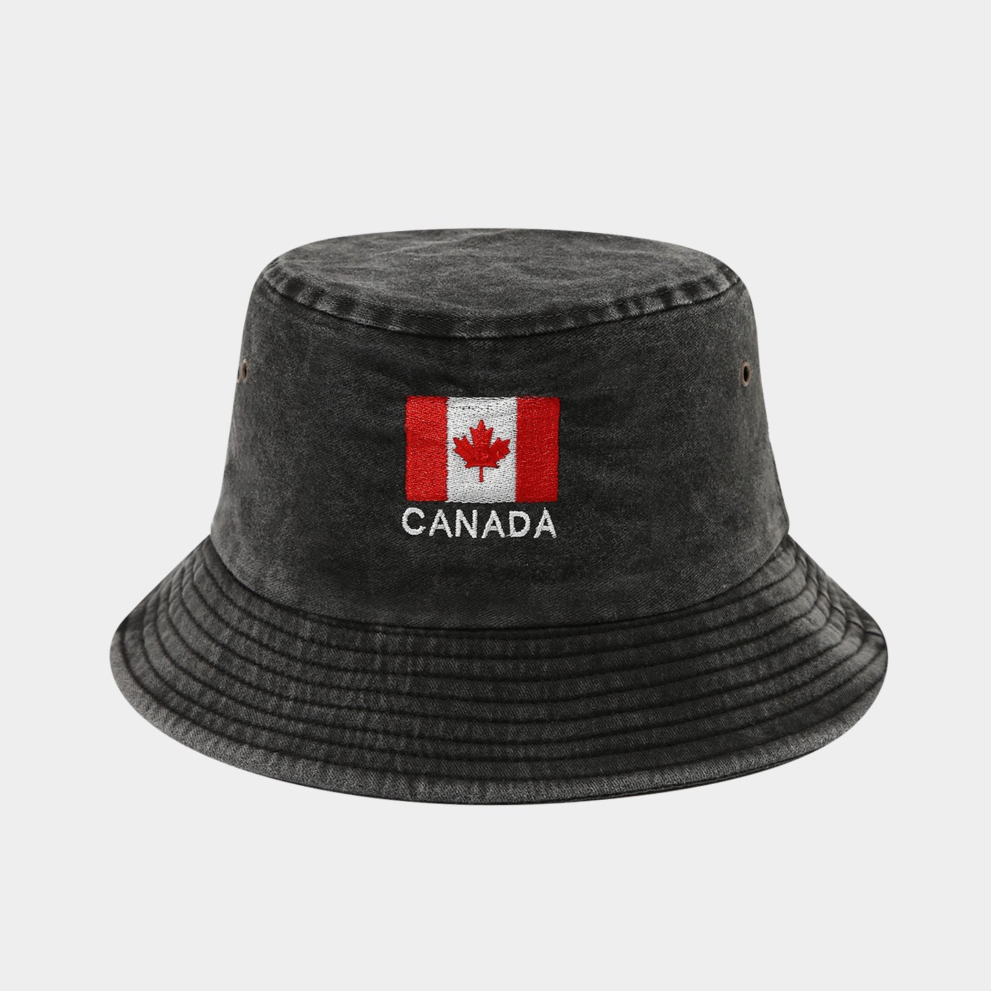 Washed Foldable World Flag Fisherman Hat