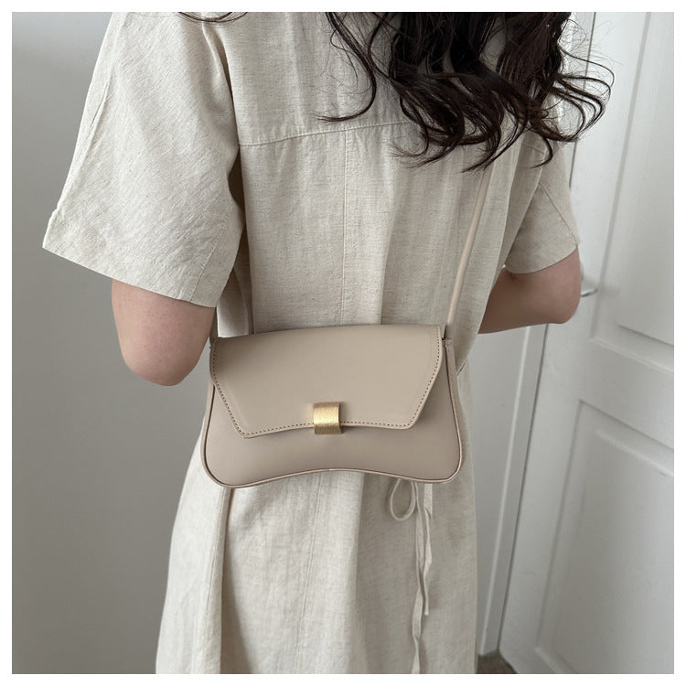 Minimalist Flap Adjustable Knotted Strap Shoulder Bag