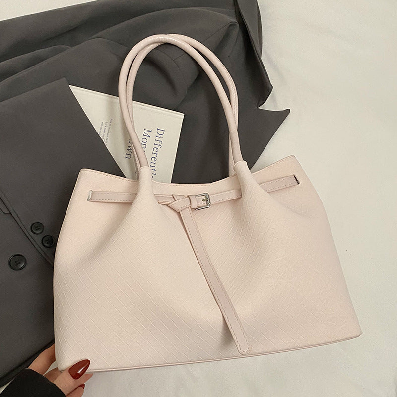 Spring Summer New Fashion Soft Minimalist Underarm Tote Commute Bag