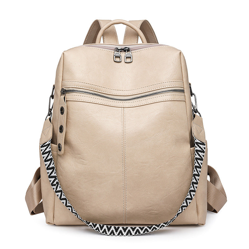 Women PU Large Capacity Crossbody Backpack, Business Commute Shoulder Bag