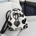 Knitted Drawstring Mini Bucket Shoulder Bag