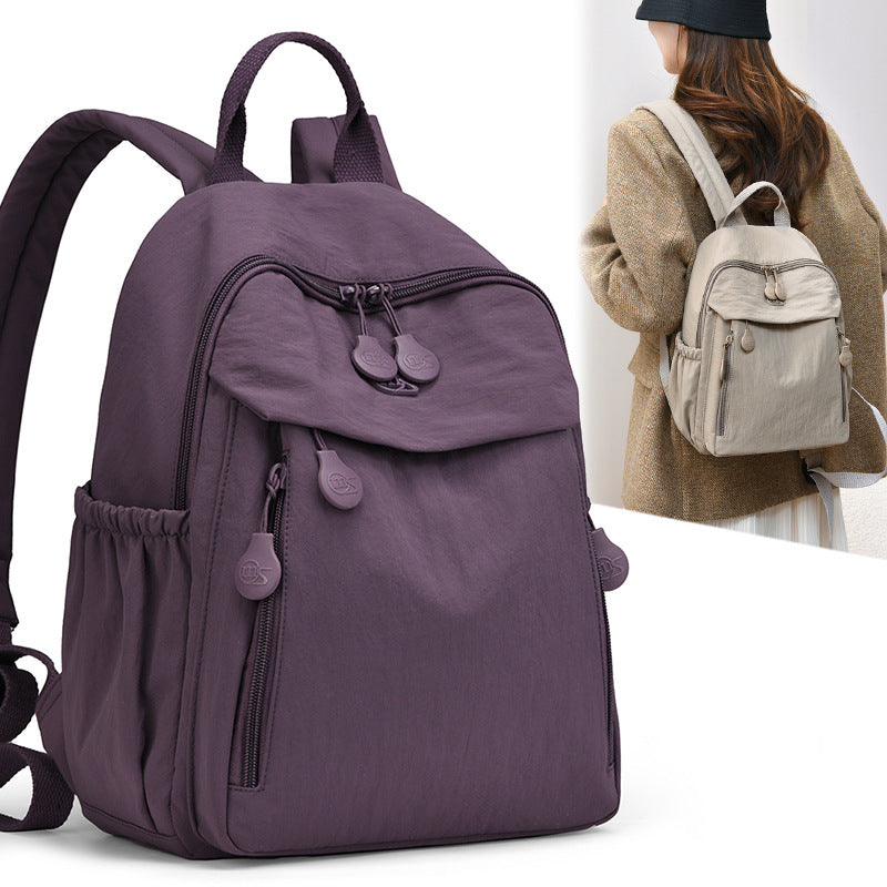 Lightweight Multi Pocket Water Resistant Nylon Backpack