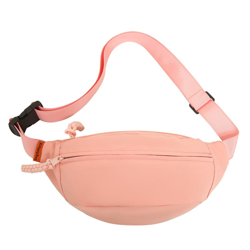 Women Trending Summer New Korean Sporty Zipper Waist Crossbody Bag