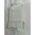 2025 Design Irregular Cape Shawl Sun Protection Shirt Women'S Season Loose Lazy Thin Ice Silk Knitted Sweater Top