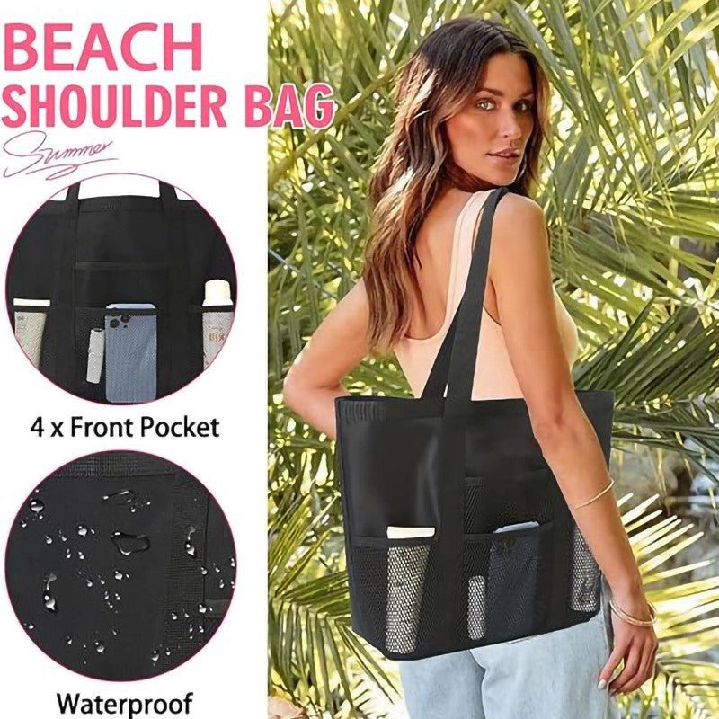 Foldable Mesh Large Capacity Beach Bag