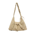 Women Nylon Drawstring Pleated Cloud Bag, Casual Versatile Crossbody Shoulder Bag