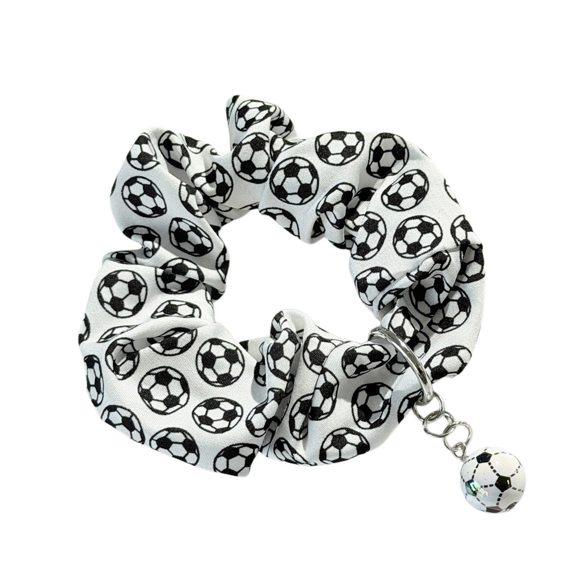 World Cup Football Scrunchie with Pendant