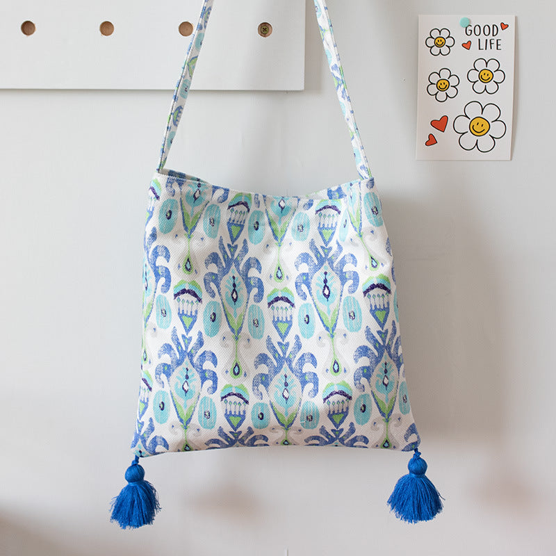 Ethnic Pattern Unique Artistic Canvas Shoulder Bag