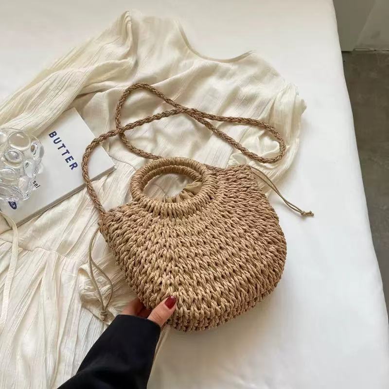 Women Straw New Fashion Shoulder Crossbody Versatile Handheld Bag