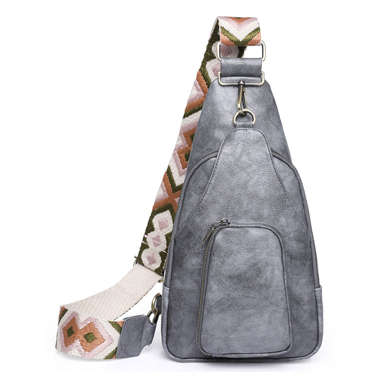 Women 2026 Vintage PU Crossbody Chest Bag