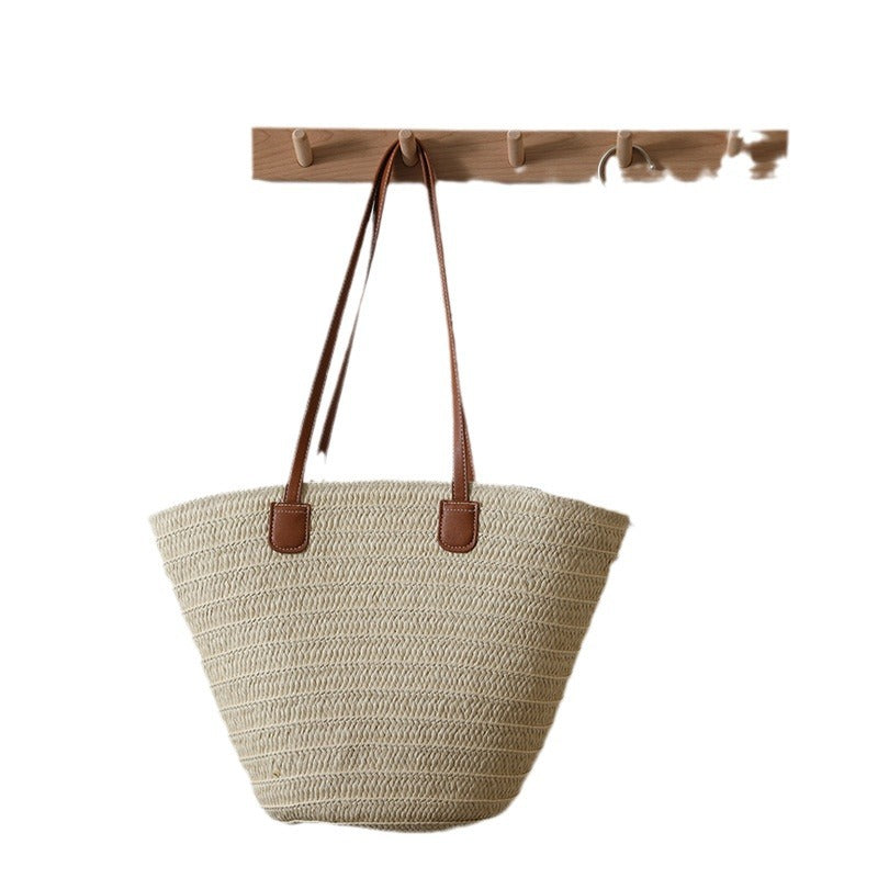 Women Versatile Minimalist Shoulder Straw New Large Tote Beach Bag