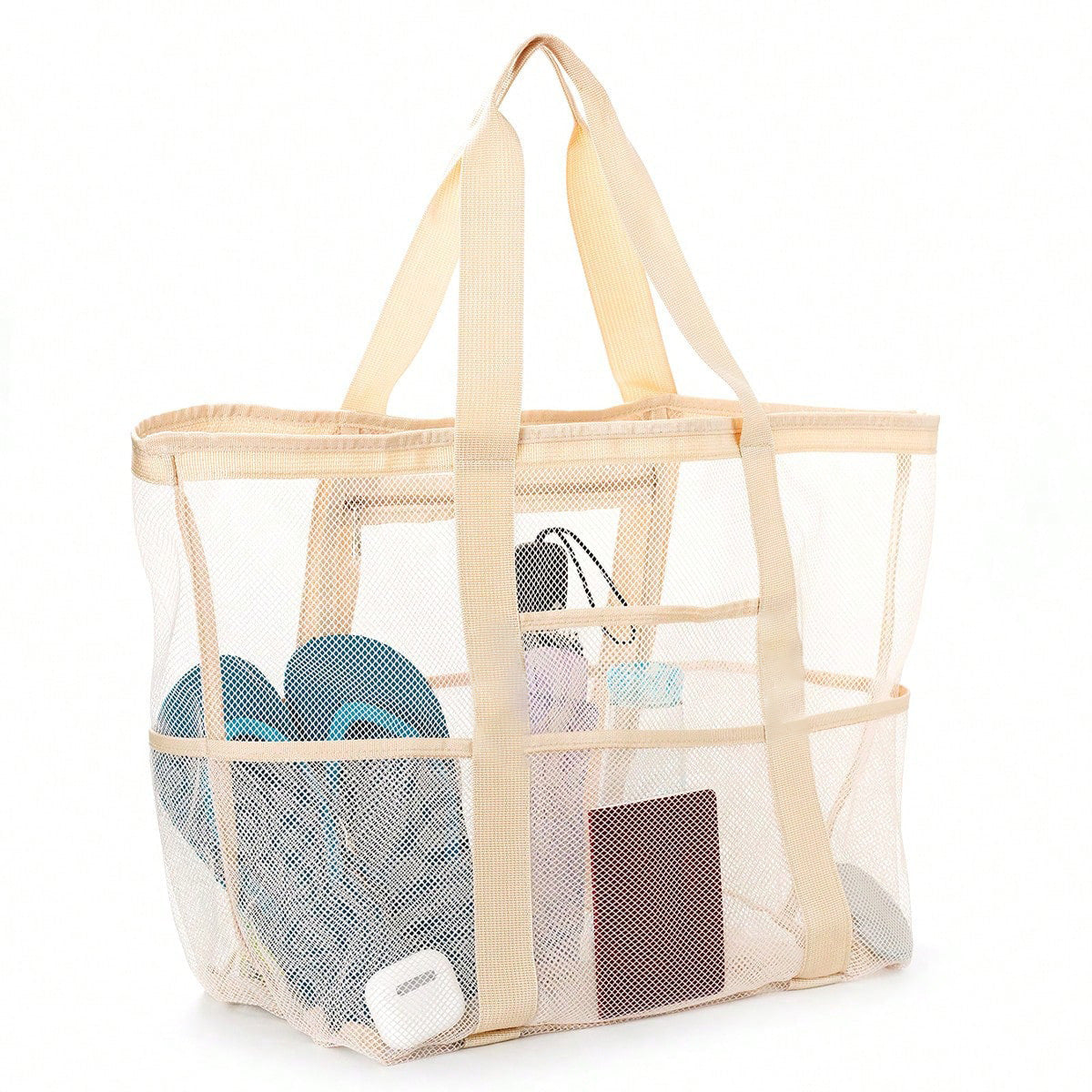 Large Capacity Mesh Beach Swimsuit Storage Bag