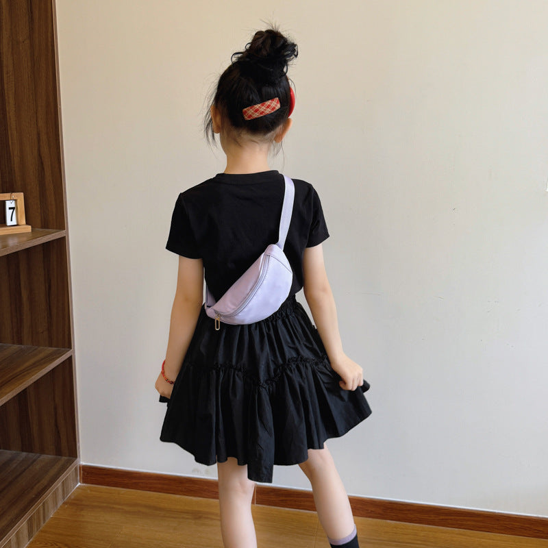 Children's Macaron Color Lightweight Waist Chest Bag