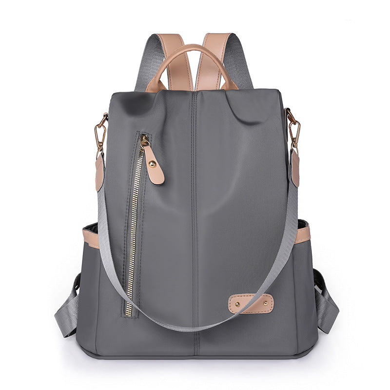 Cross-Border Wholesale Simple Nylon Backpack Women'S Backpack Large Capacity High-End Bags Bags Women'S Bags Wholesale