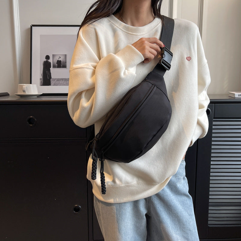 Women Canvas Crossbody Chest Casual Summer Trendy Waist Bag