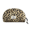 Shell Shape Leopard Print Toiletry Bag