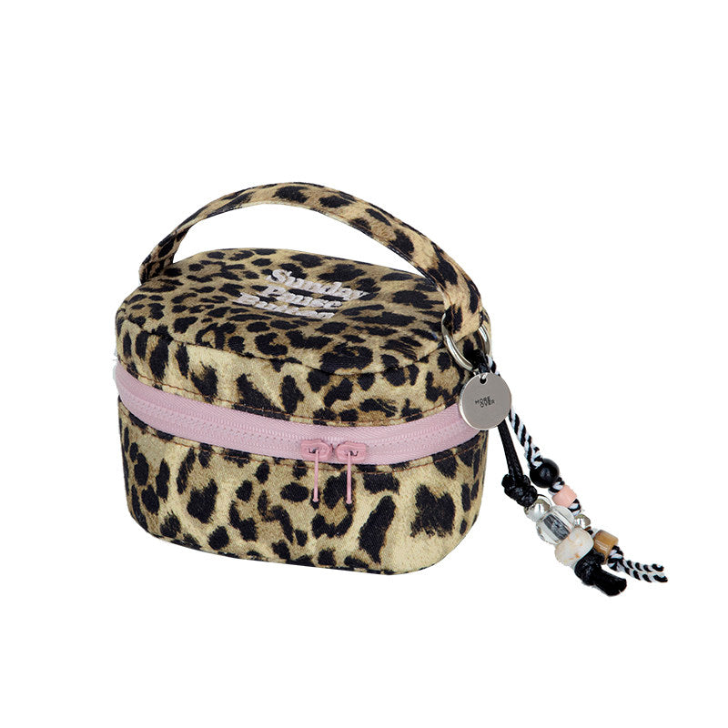 Leopard Print Makeup Mini Bag