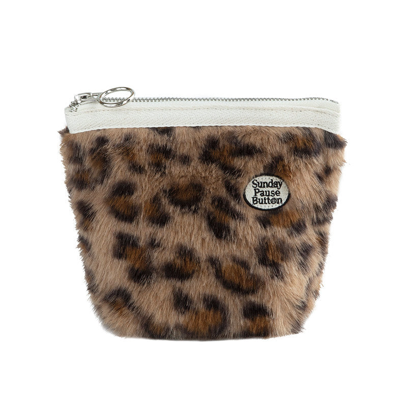 Fur-covered Makeup Bag