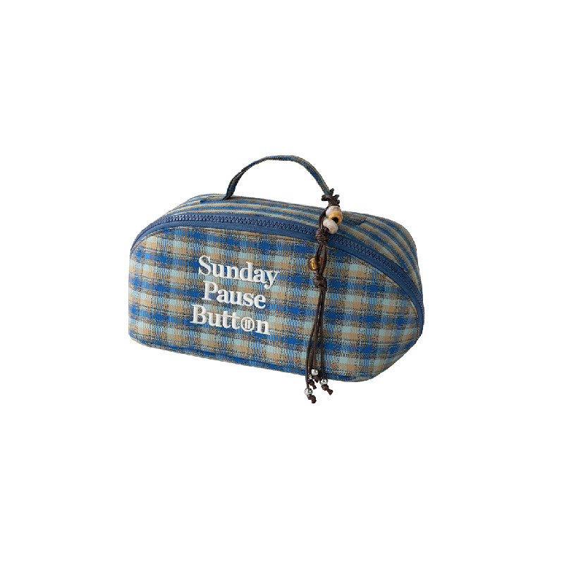 Plaid Makeup Bag