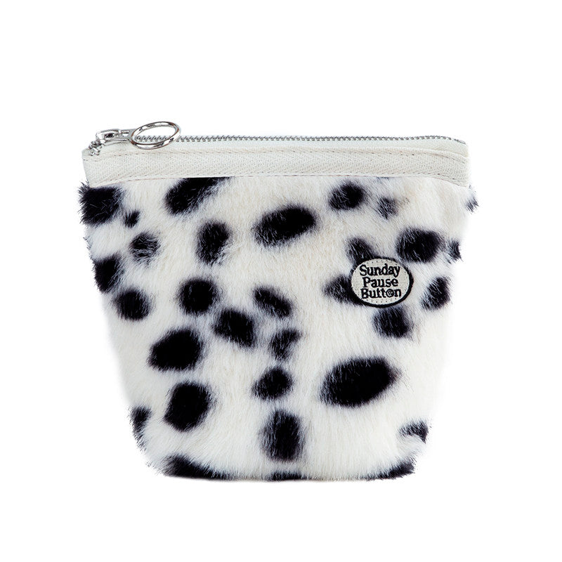 Fur-covered Makeup Bag