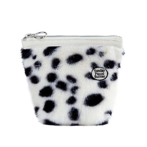 Fur-covered Makeup Bag