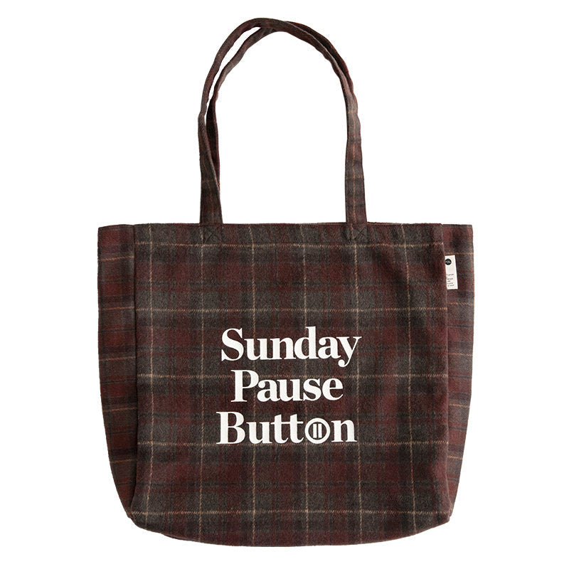 Plaid Tote Bag