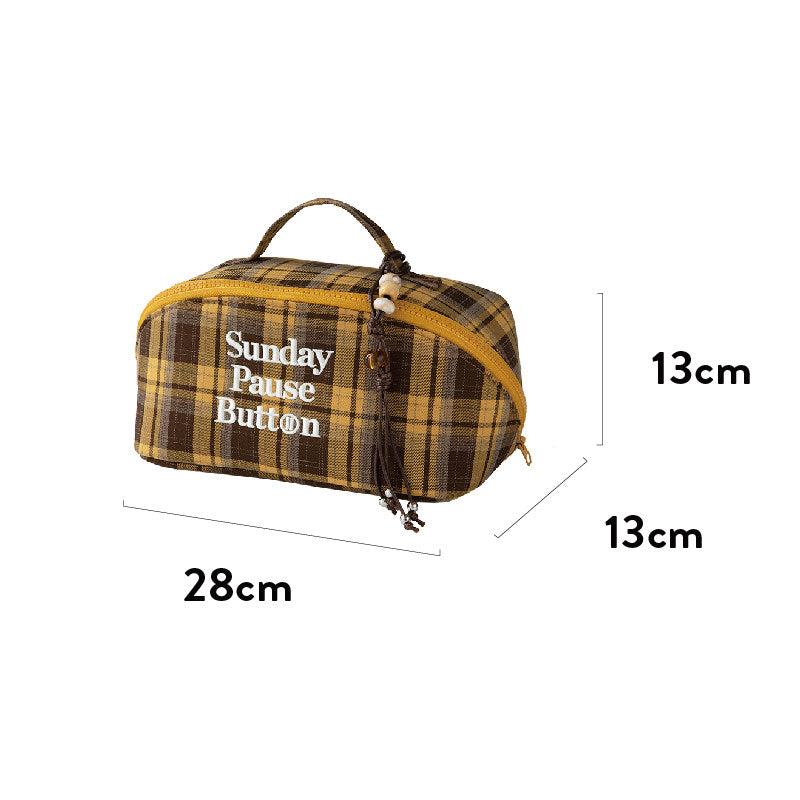 Plaid Makeup Bag