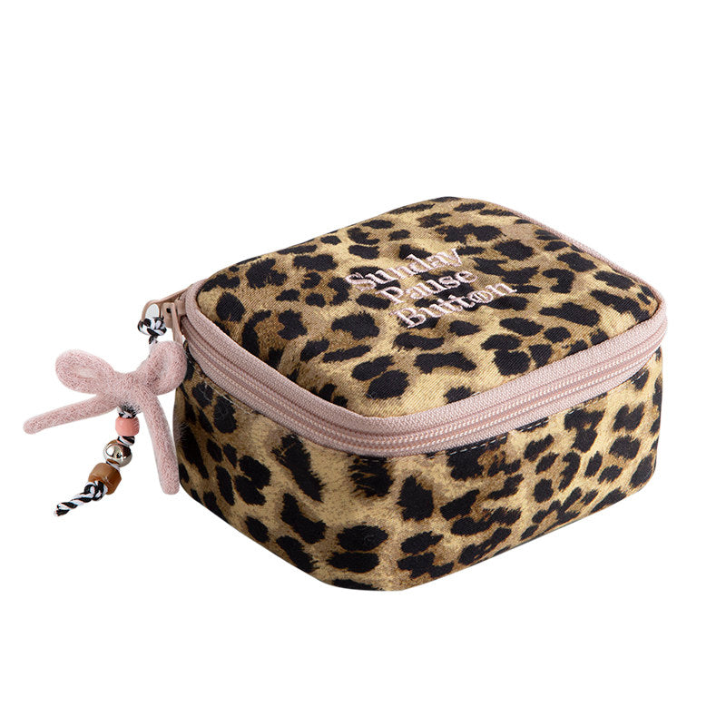 Leopard Print Makeup Mini Bag