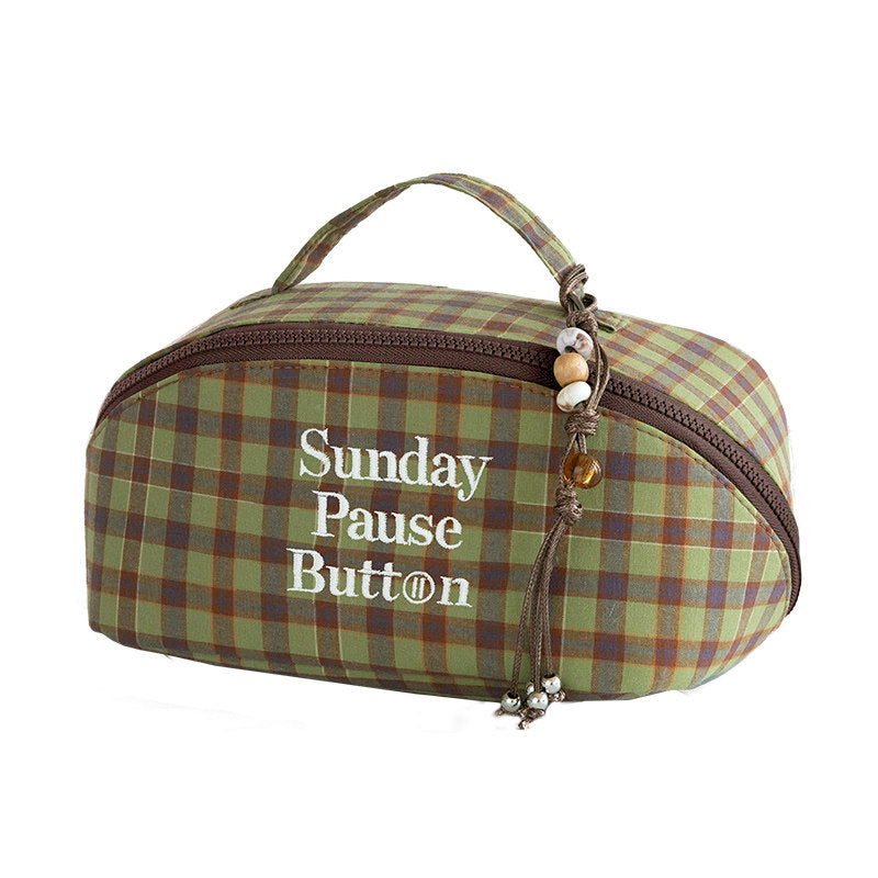 Plaid Makeup Bag