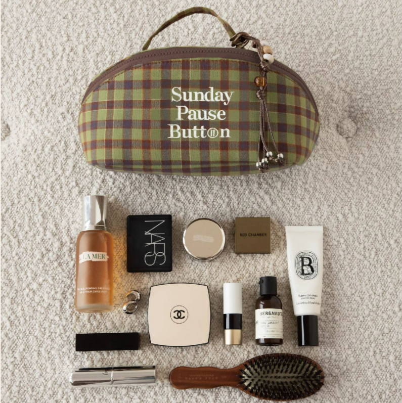 Plaid Makeup Bag