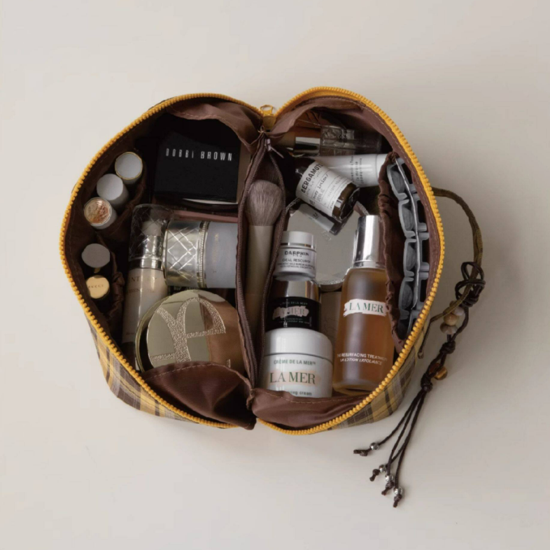 Plaid Makeup Bag