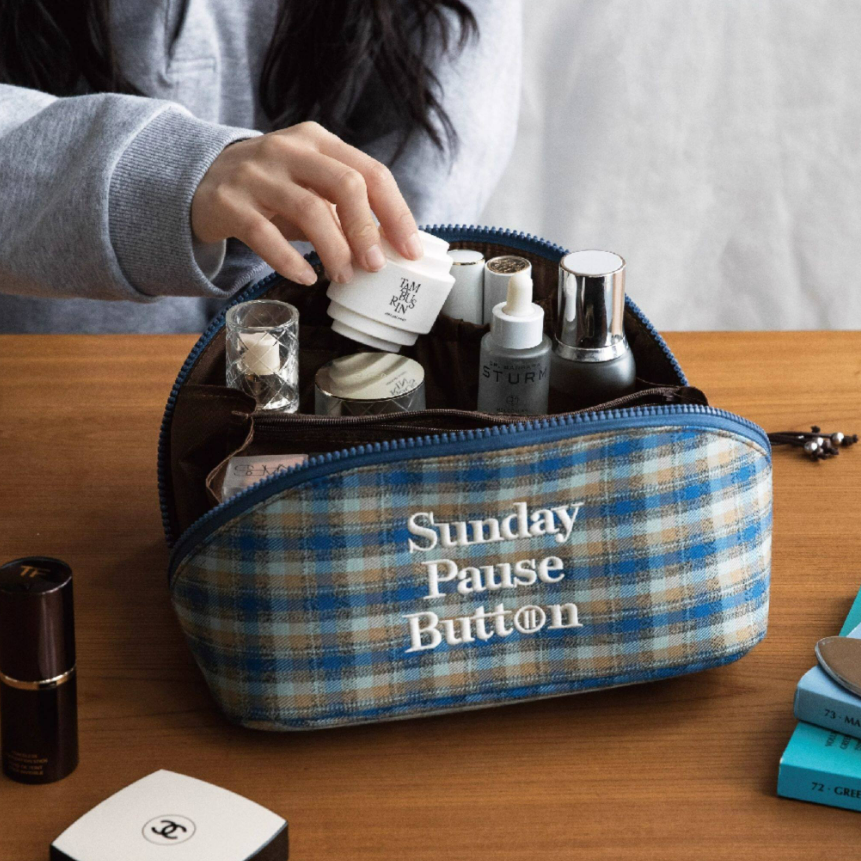 Plaid Makeup Bag