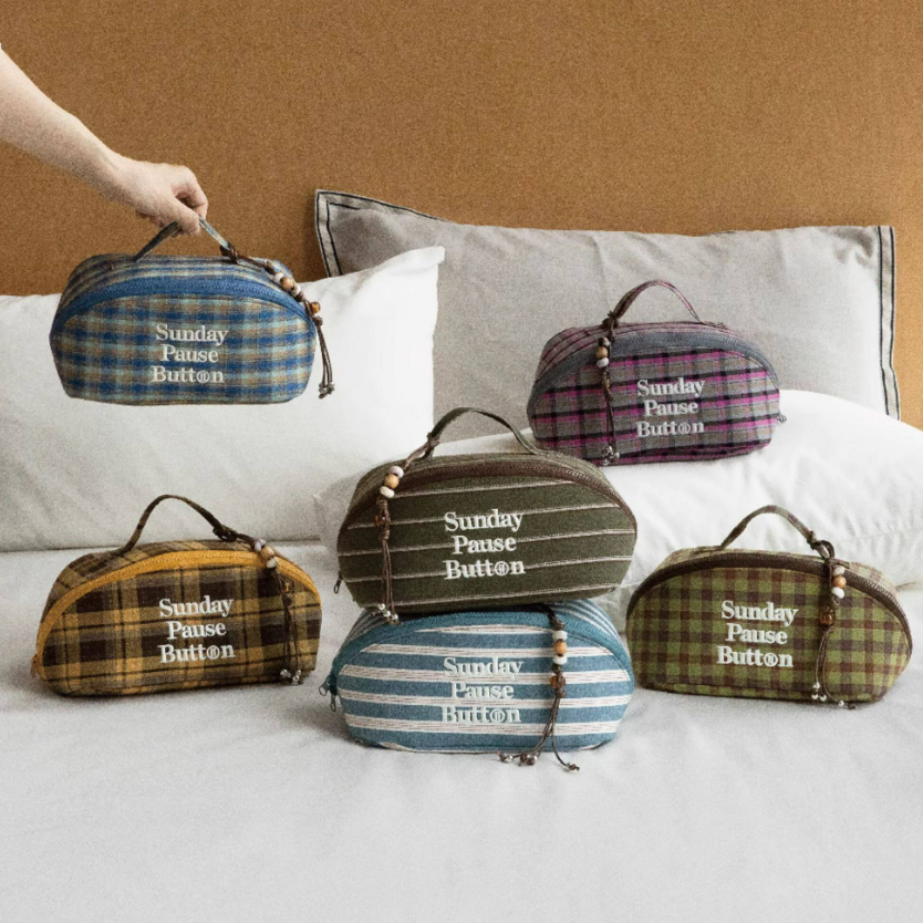 Plaid Makeup Bag