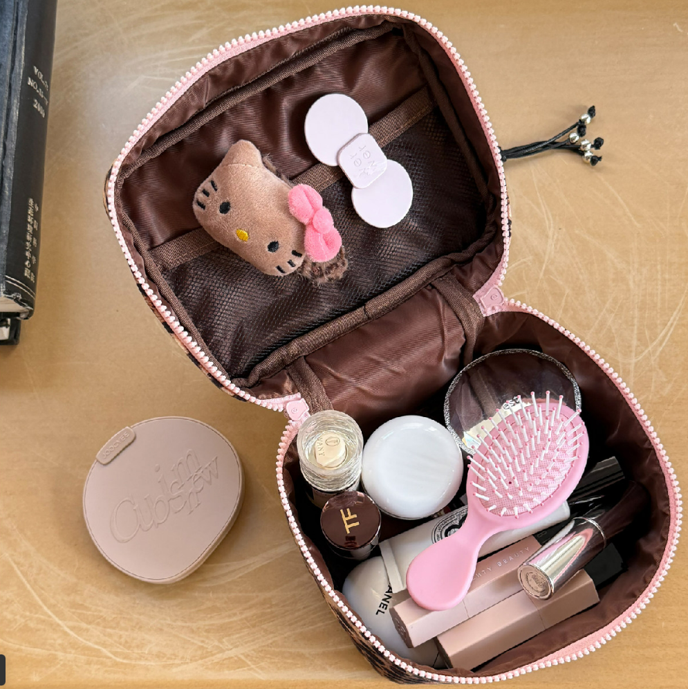 Leopard Print Toiletry Bag