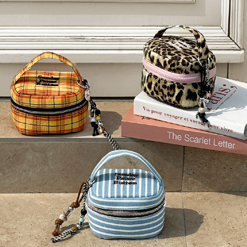 Leopard Print Makeup Mini Bag