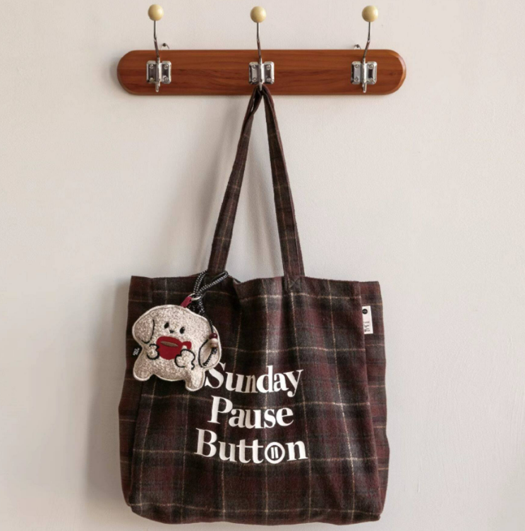 Plaid Tote Bag