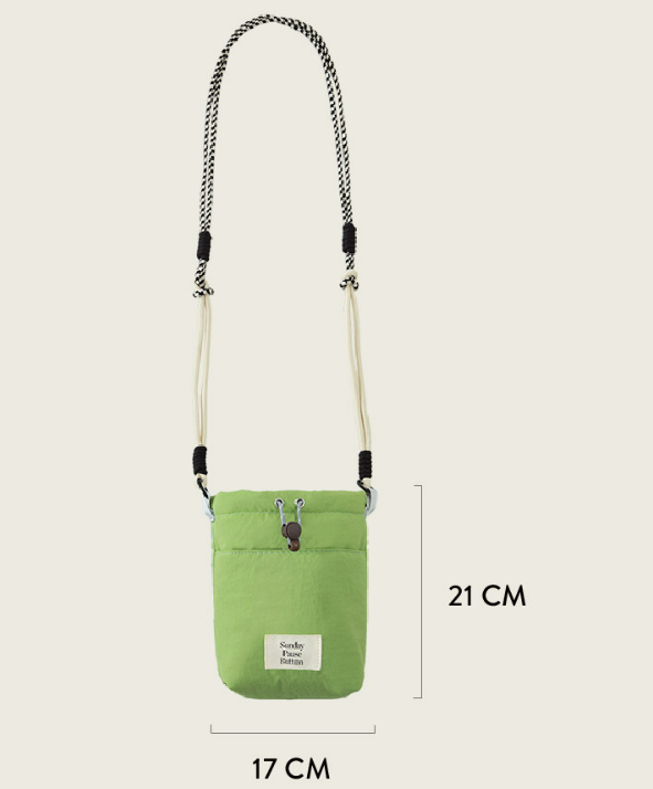 Solid Cross Body Bag