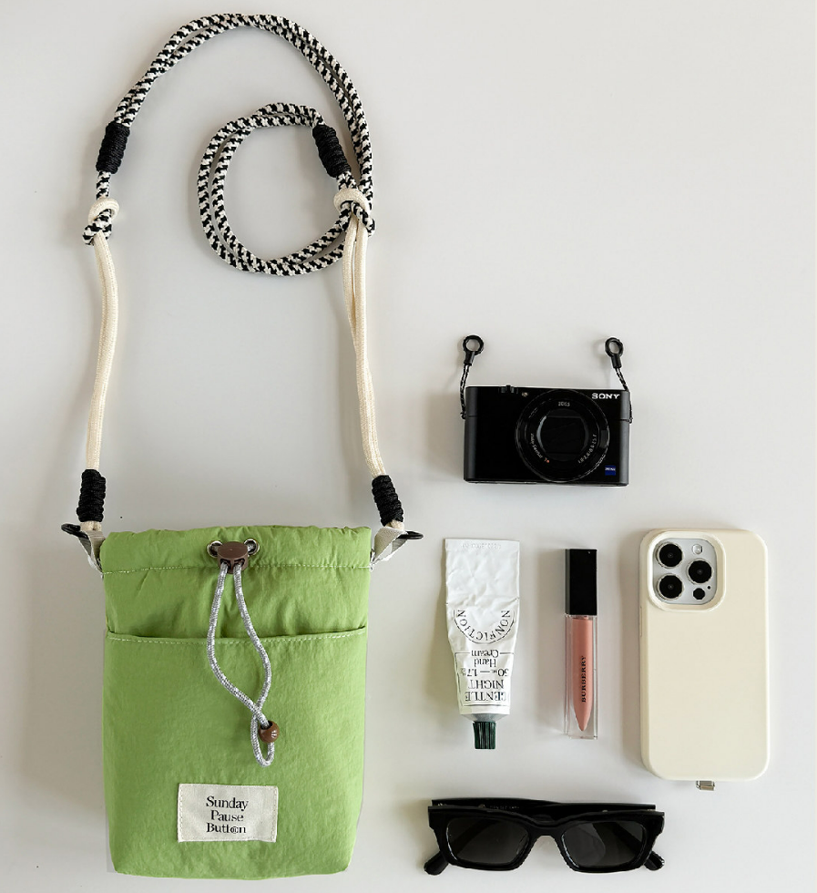 Solid Cross Body Bag