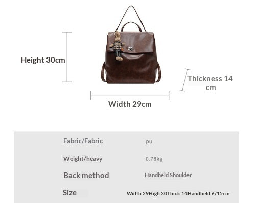 2026 Women Large Capacity Backpack School Bag