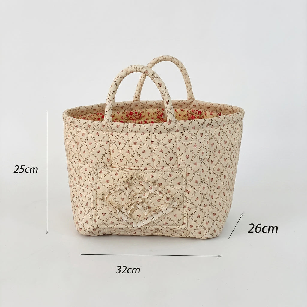 Floral Foldable Lightweight Storage Basket