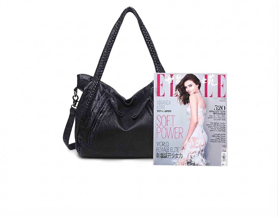 Large Capacity Shoulder Bag with Adjustable Crossbody Strap