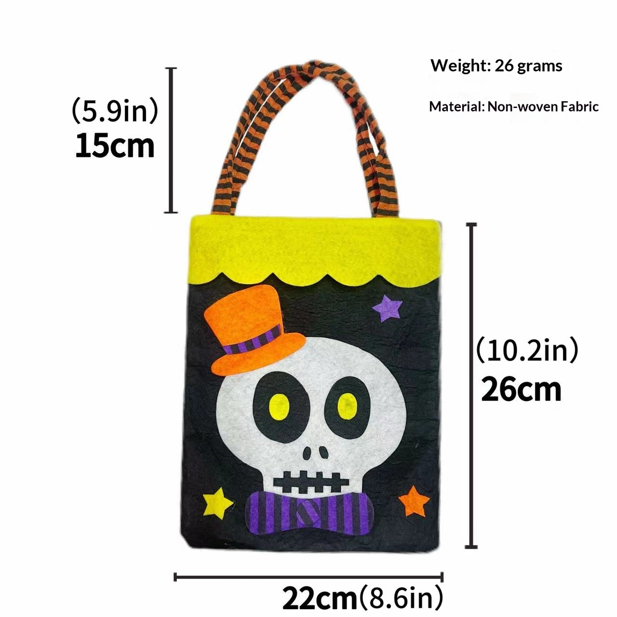 Halloween Non-Woven Felt Treat Colorful Character Bag