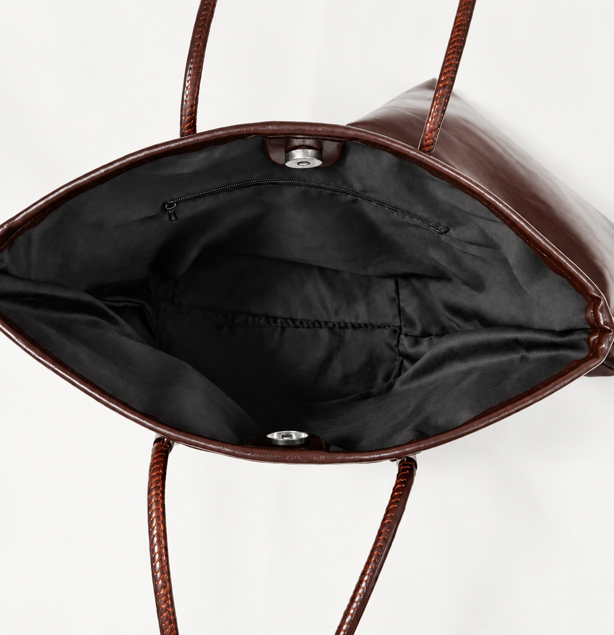 Classic Woven Tote Bag with Minimalist Design