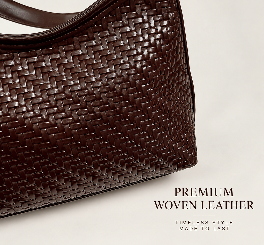 Woven Textured Hobo Shoulder Bag with Adjustable Strap